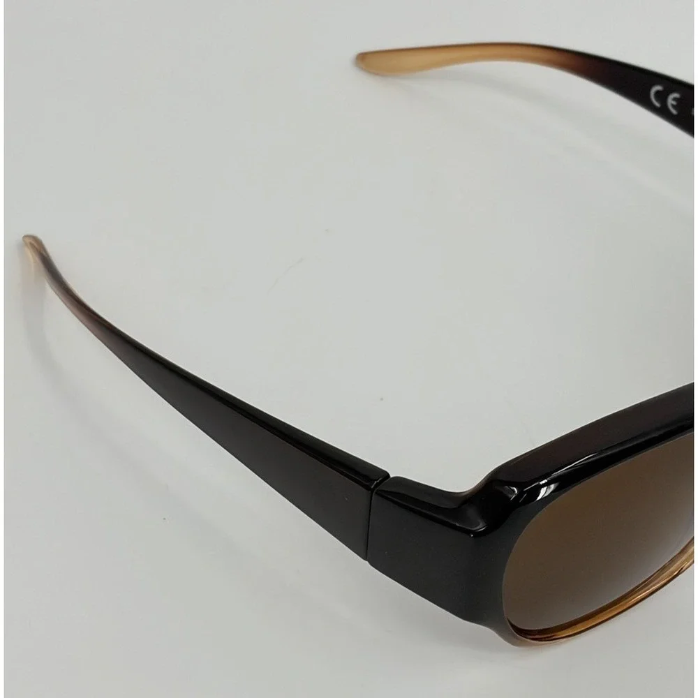 Solar Shield Fit Over Sunglasses Amber Polarized SR1019 Brown
